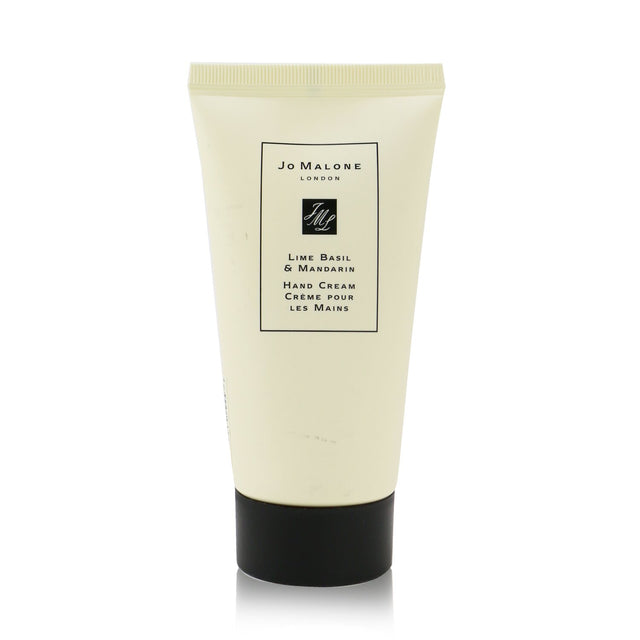 Luxurious Jo Malone Lime Basil & Mandarin Hand Cream, 50ml, hydrates and scents hands with a Caribbean-inspired fragrance.