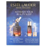 Estee Lauder Advanced Night Repair Set featuring 50ml serum and 15ml eye concentrate for youthful, radiant skin overnight.