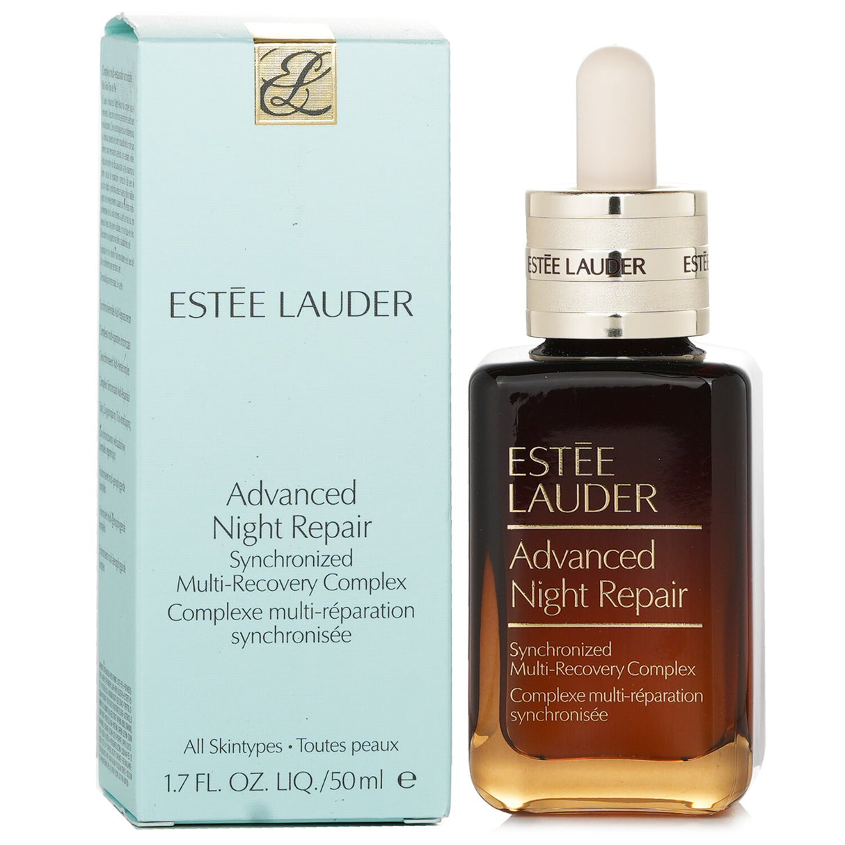 Estee Lauder Advanced Night Repair serum in 50ml, boosts hydration, reduces lines, and enhances skin elasticity for a youthful glow.