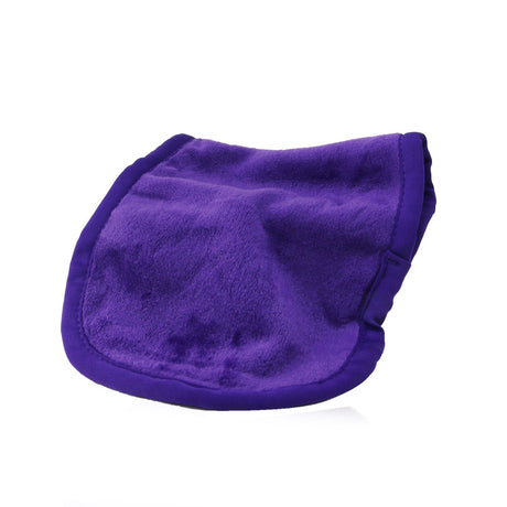 Reusable #QueenPurple makeup remover cloth, ultra-soft, eco-friendly, for effortless makeup removal and gentle exfoliation.