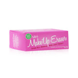 Mini pink reusable makeup remover cloth designed for gentle makeup removal and exfoliation, eco-friendly and chemical-free.