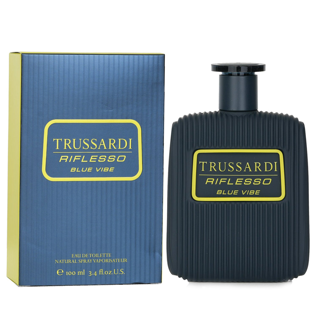 Trussardi Riflesso Blue Vibe Eau De Toilette in 100ml features a captivating oriental woody fragrance for the modern man.