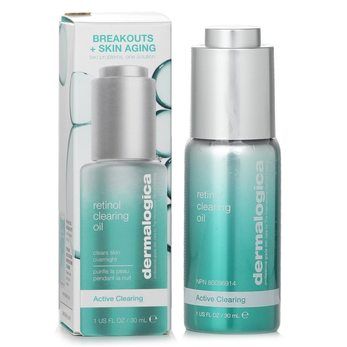Dermalogica Active Clearing Retinol Oil in 30ml, a skincare solution with retinol and salicylic acid for clear, radiant skin.