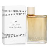 Burberry Her London Dream Eau De Parfum 100ml, a spicy floral fragrance with lemon, ginger, peony, rose, amber, and musk notes.