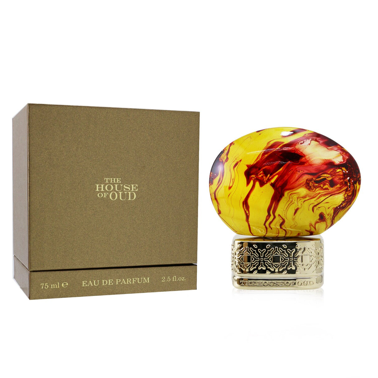 Oriental floral unisex fragrance with almond, citrus, and floral notes; warm vanilla and musk base for lasting allure.