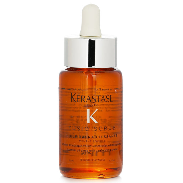 Refreshing peppermint-infused hair oil for invigorating scalp care and enhanced hair vitality, cruelty-free formula.