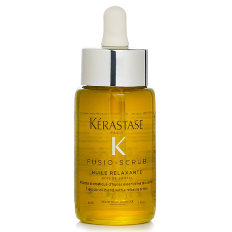 Kerastase Fusio-Scrub Huile Relaxante: 50ml soothing essential oil blend with calming sandalwood aroma for hair and scalp.