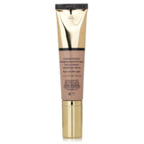 Lightweight foundation with SPF 45, #3C2 Pebble, provides hydration, evens skin tone, and conceals imperfections.