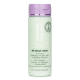 Clinique All-In-One Cleansing Micellar Milk removes makeup and impurities while keeping dry skin hydrated and soft.
