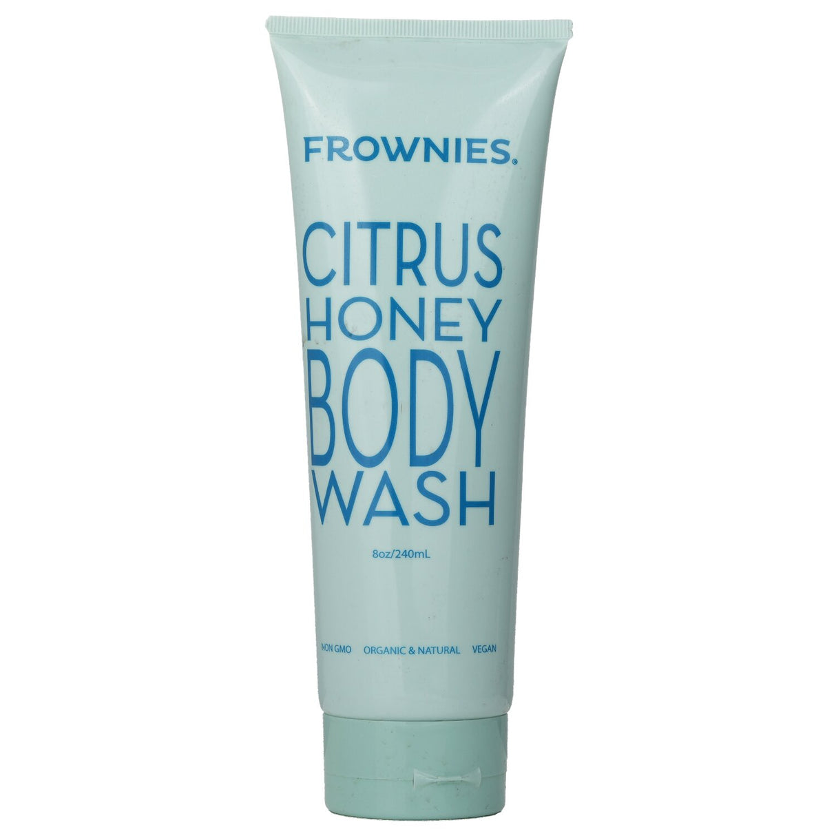 Frownies Citrus Honey Body Wash 240ml, a gentle, moisturizing cleanser with honey, perfect for all skin types.