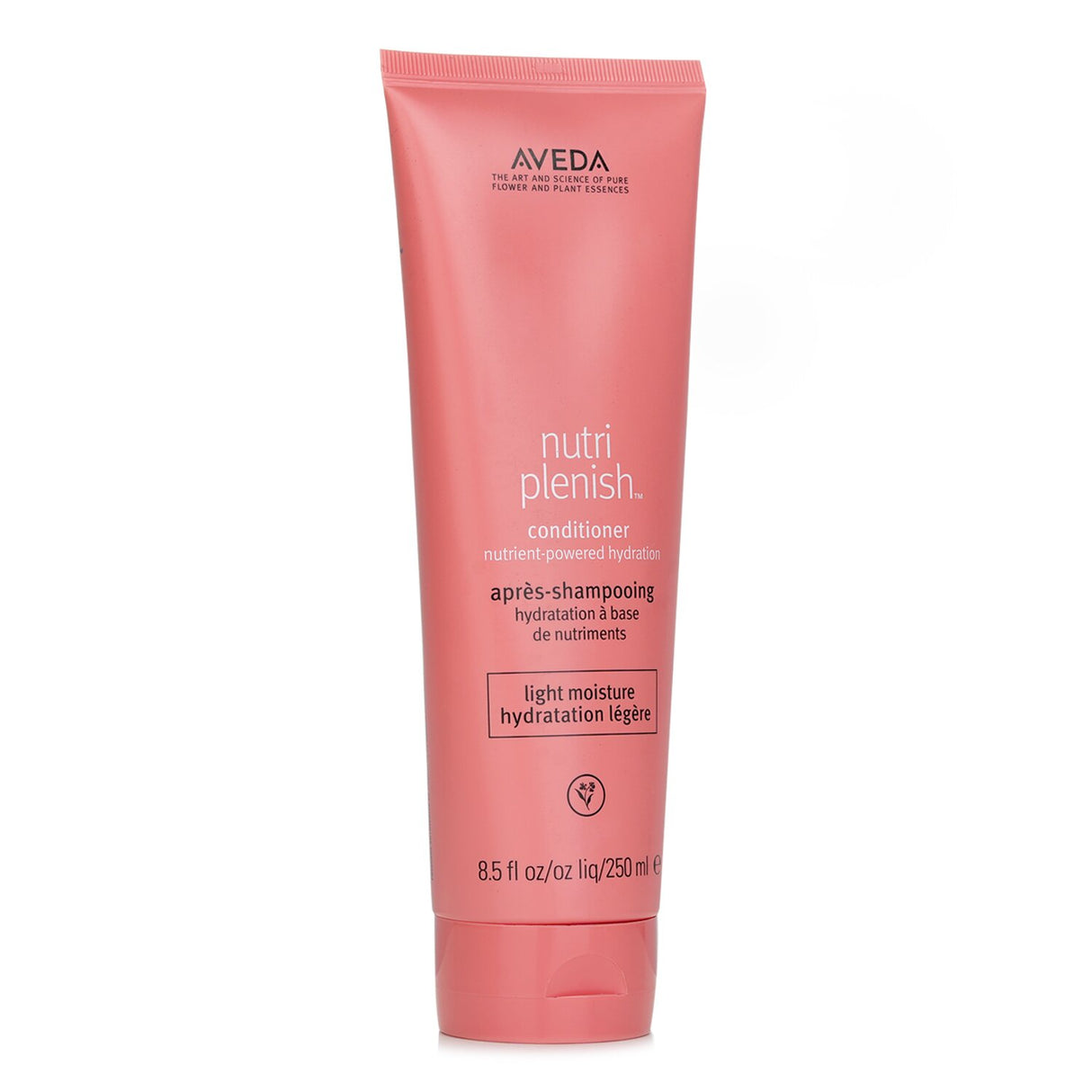 Aveda Nutriplenish Conditioner in a 250ml bottle, enriched with organic coconut oil and mango butter for hydration.