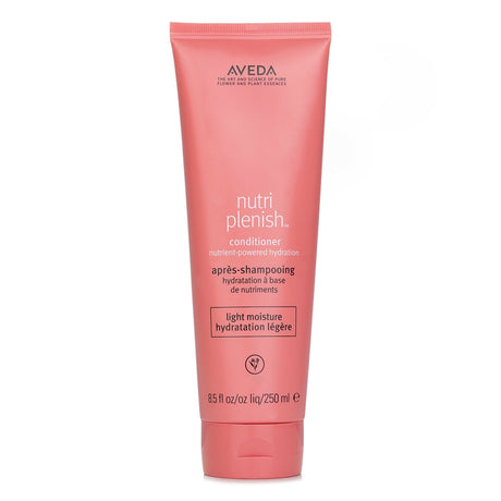 Aveda Nutriplenish Conditioner in 250ml offers lightweight moisture with organic coconut oil and mango butter for all dry hair types.