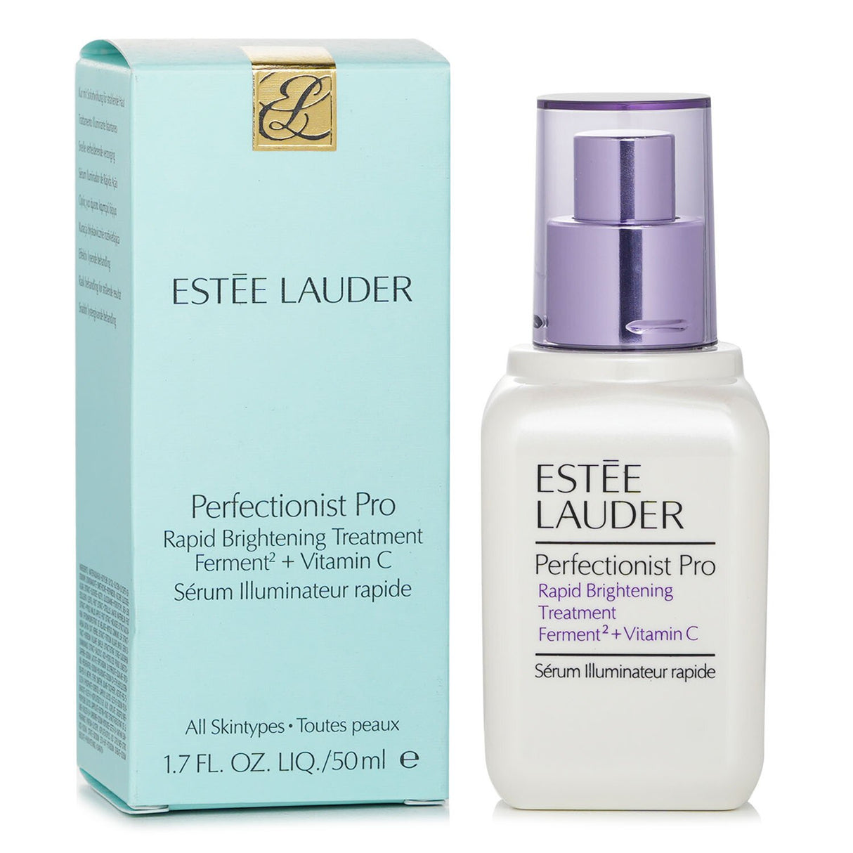 Estee Lauder Perfectionist Pro Rapid Brightening Treatment, a lightweight serum targeting dark spots and uneven tone for radiant skin.