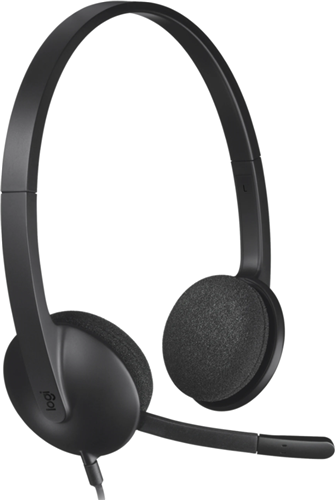Logitech H340 USB Over Head Headset - Black