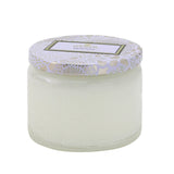 Voluspa Mokara Petite Jar Candle in an ornate container, 90g, with floral fragrance, clean burn, and a stylish lid.