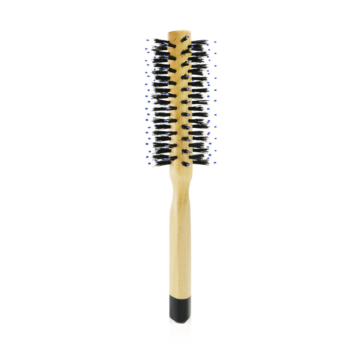 A medium-diameter blow-dry brush designed for fine to medium-length hair, enhancing shine and volume with wild boar bristles.