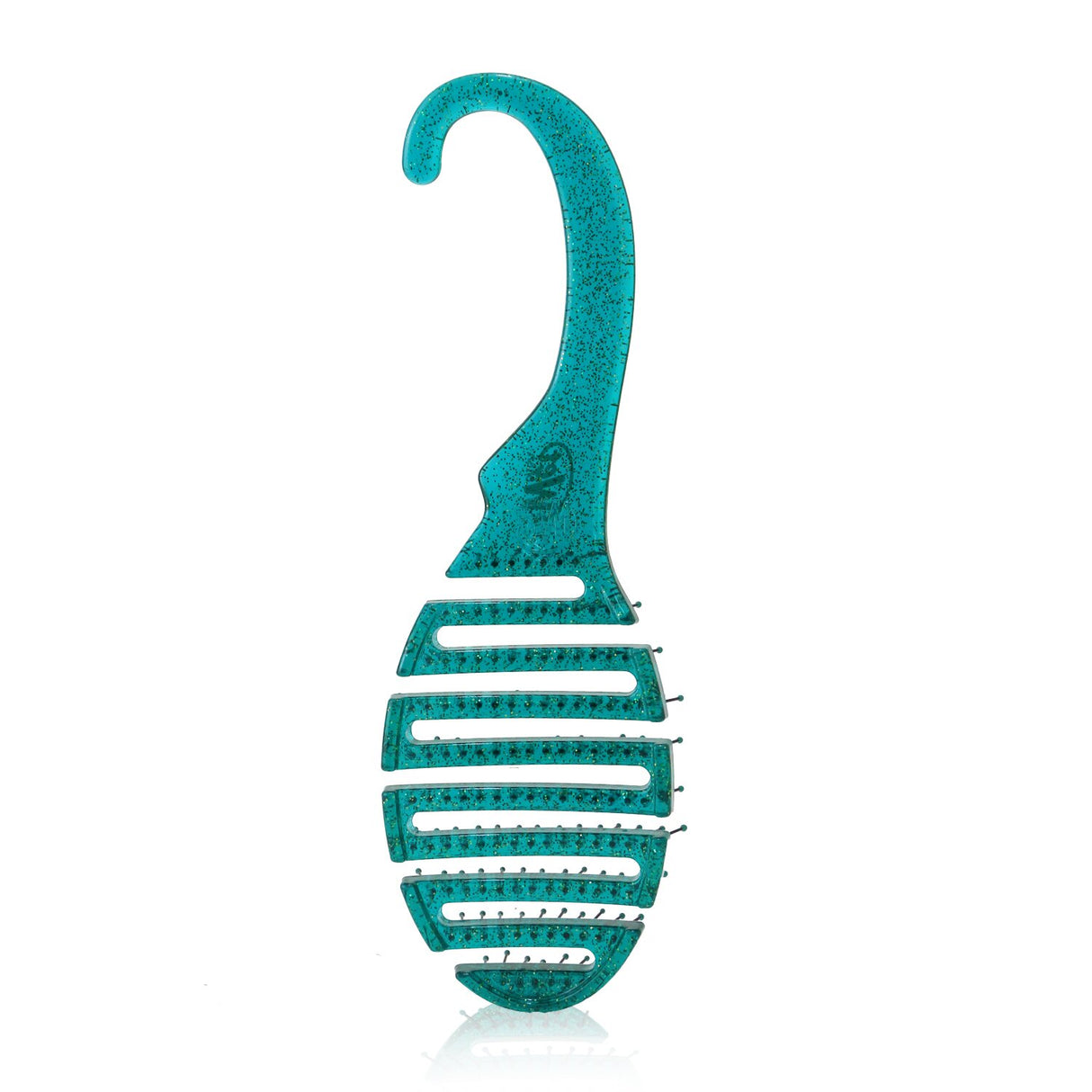 Wet Brush - Shower Detangler - # Green Glitter  - 1pc