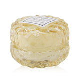 Voluspa Macaron Candle in Bergamot Rose, a hand-poured, clean-burning candle in a 3D cube glass container.