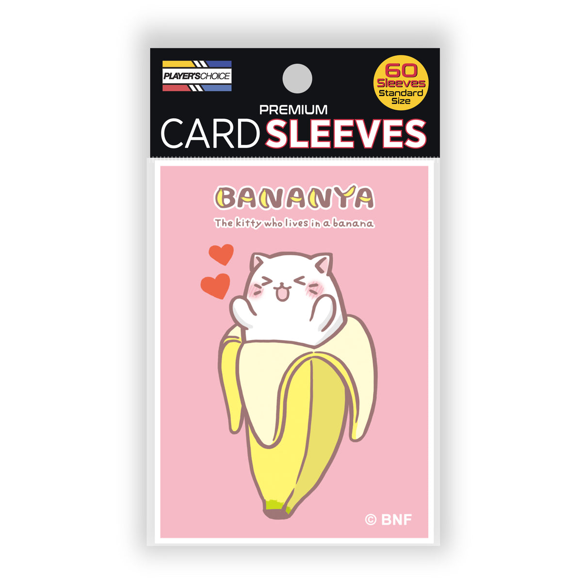 Player's Choice - Licensed Bananya Standard Sleeves Lovey Bananya (pink)