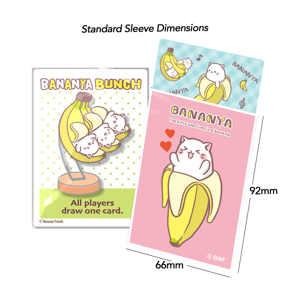 Player's Choice - Licensed Bananya Standard Sleeves Lovey Bananya (pink)