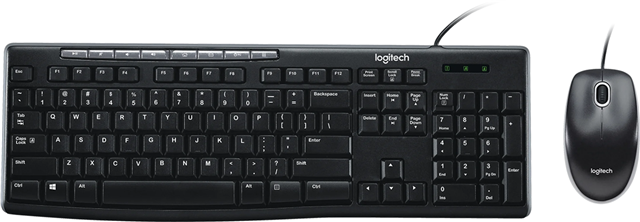 Logitech MK200 Wired USB Keyboard and Mouse