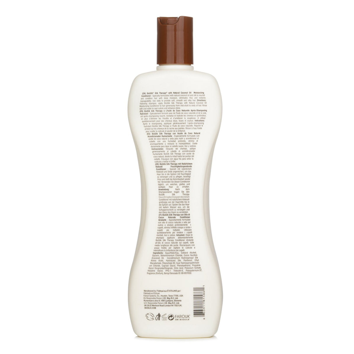 BioSilk Silk Therapy Conditioner with Coconut Oil revitalizes hair, nourishes with 92% natural ingredients, and enhances shine.