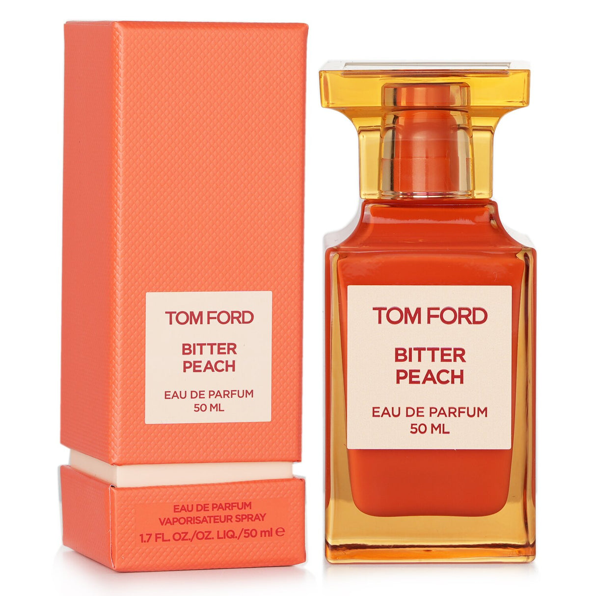 Tom Ford Bitter Peach Eau De Parfum 50ml, a luxurious unisex fragrance with peach, rum, and sandalwood notes for autumn.