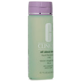 Clinique All About Clean Liquid Facial Soap Mild, 200ml for dry combination skin, gently cleanses without stripping moisture.