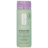 Clinique All About Clean Liquid Facial Soap Mild for dry combination skin, 200ml, gently cleanses without stripping moisture.