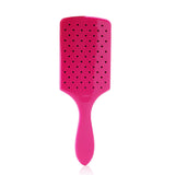 Pink Wet Brush Paddle Detangler with HeatFlex bristles for painless detangling and quick cleaning, ideal for all hair types.