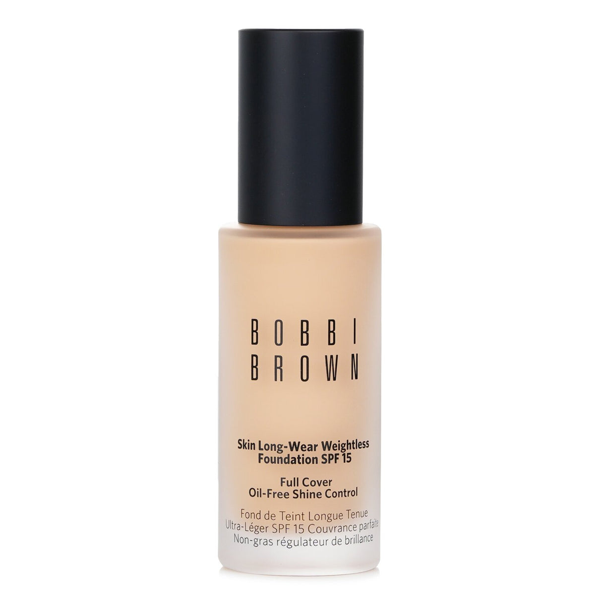 Bobbi Brown Skin Long Wear Foundation SPF 15 in Cool Beige, a lightweight, full-coverage liquid foundation for a flawless finish.