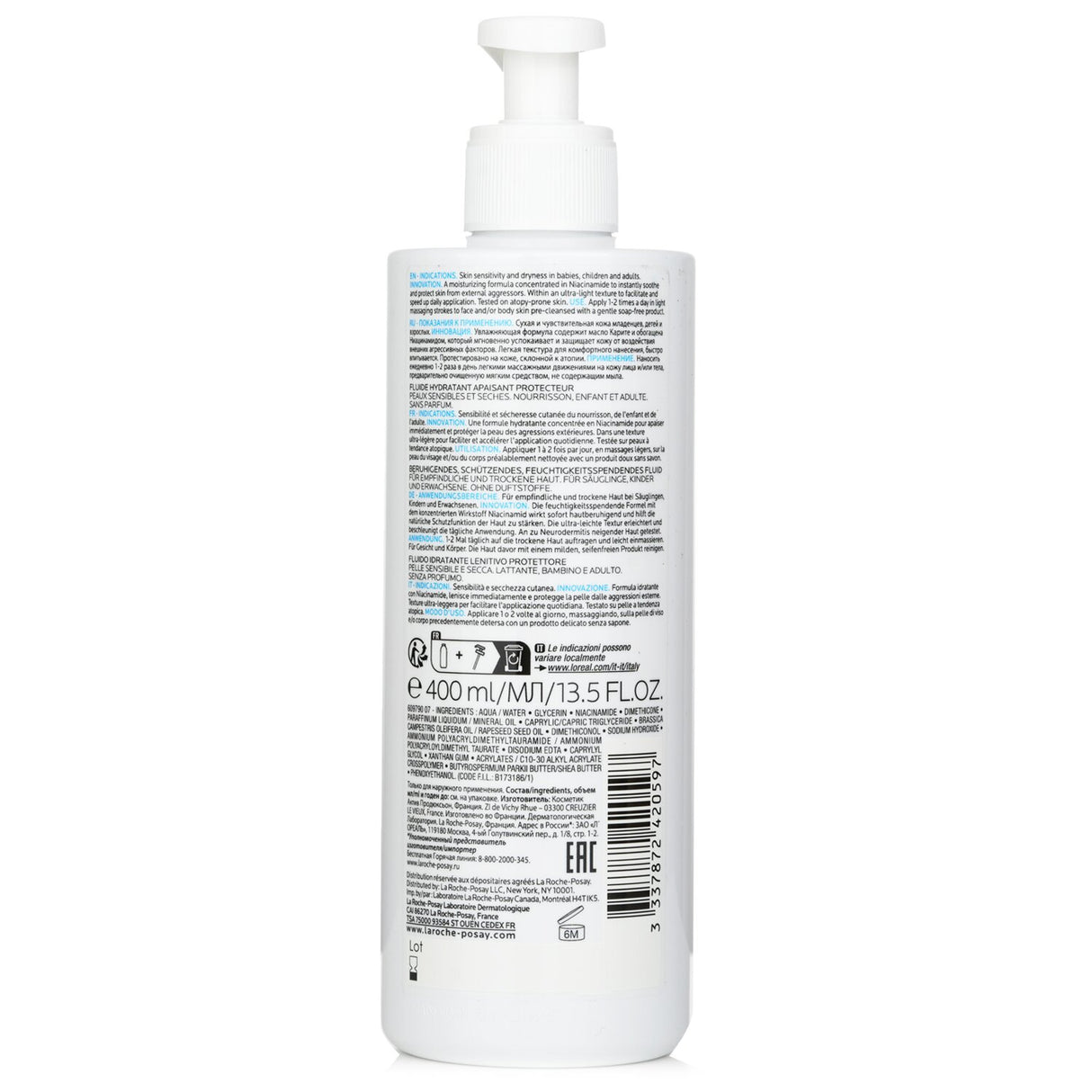 La Roche Posay - Lipikar Fluide - Soothing Protecting Fluid (Fragrance-Free)  -