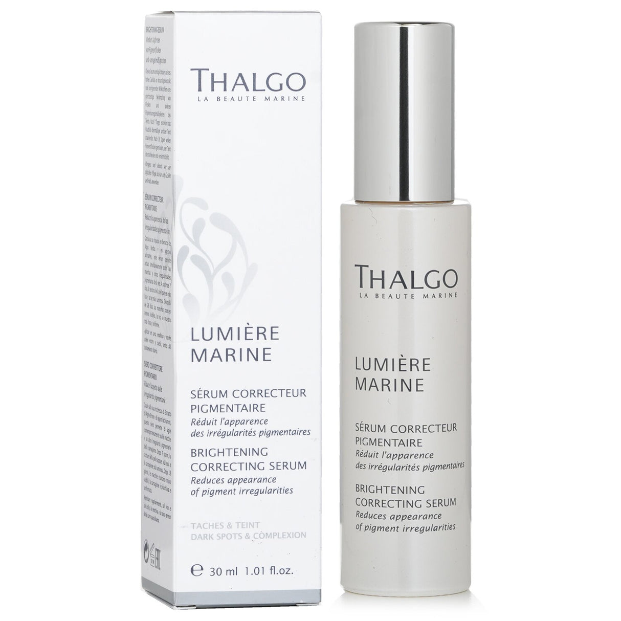 Brightening serum with brown algae, hyaluronic acid, and gentle exfoliants for a luminous, even complexion.