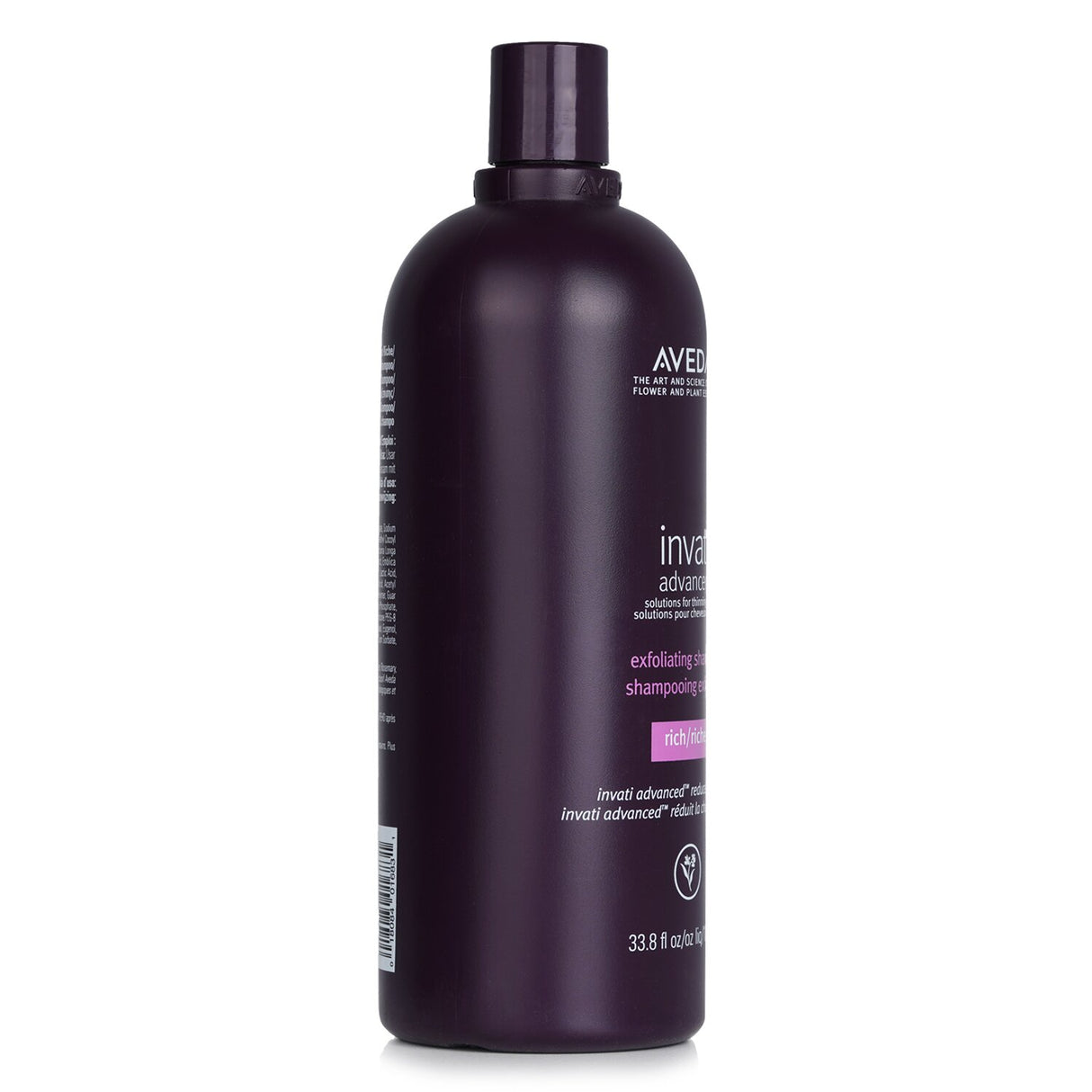 Aveda Invati Advanced Exfoliating Shampoo in a 1000ml bottle, designed to purify fine hair and oily scalps with Ayurvedic ingredients.