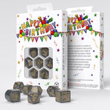 Q Workshop - Happy Birthday - Confetti Dice Set 7
