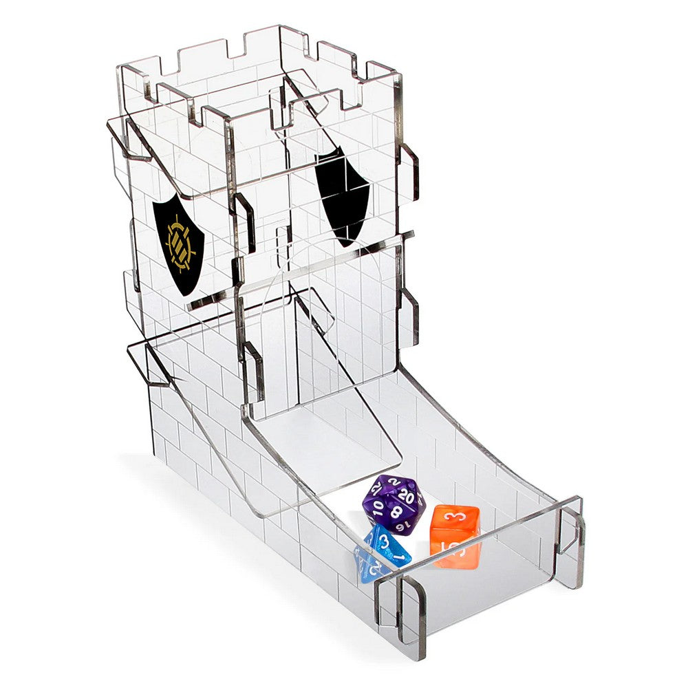 ENHANCE Dice Tower Dice Tray - Clear - Gaming Accessory