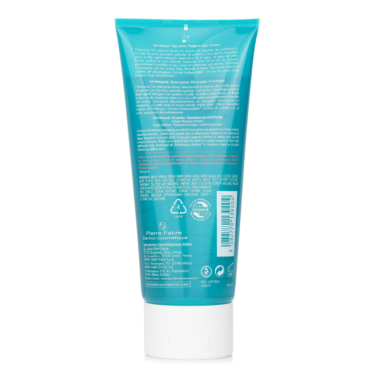 Avene Cleanance Cleansing Gel, 200ml, purifies oily, blemish-prone skin while soothing with thermal spring water.