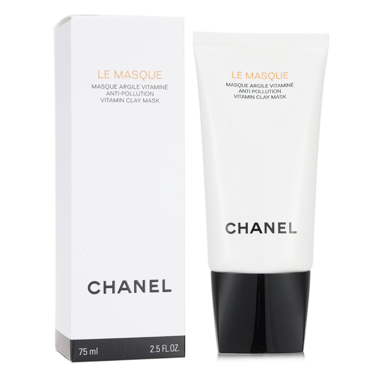 Chanel Le Masque Anti-Pollution Clay Mask in 75ml tube, designed for deep cleansing, hydration, and radiant skin.