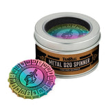 Fanroll: Metal d20 Spinner: Torched Rainbow