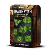Fanroll: Dragon Storm Silicone Dice Set: Green Dragon Scales