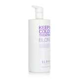 Hydrating blonde treatment with macadamia oil for vibrant, healthy hair; vegan-friendly, 960ml bottle for daily use.