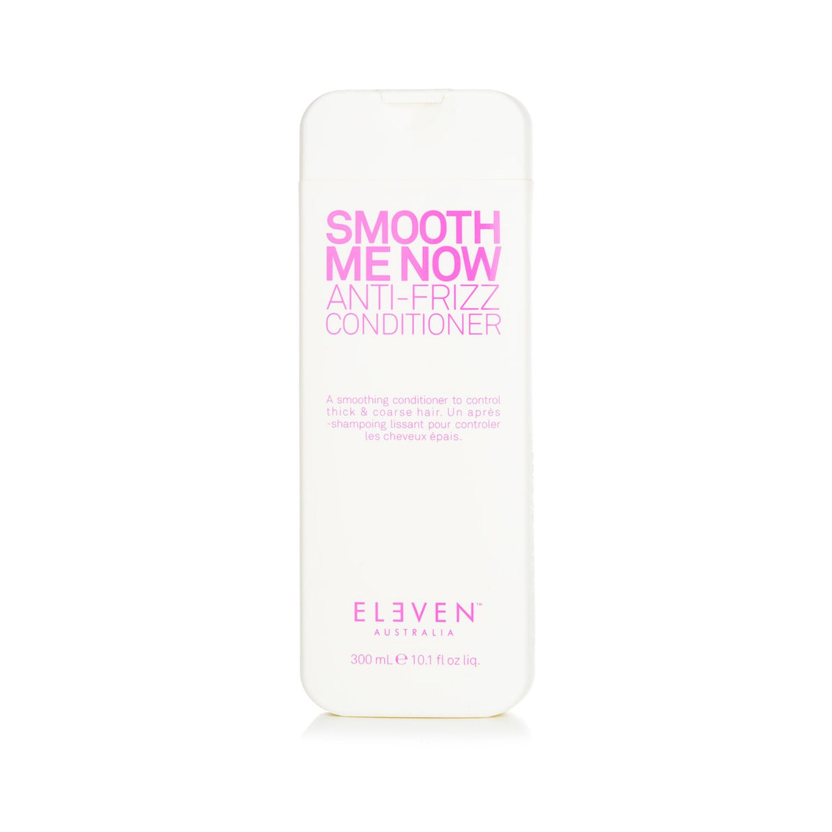 Eleven Australia Smooth Me Now Anti-Frizz Conditioner in 300ml for thick hair, enriched with avocado oil for frizz control.