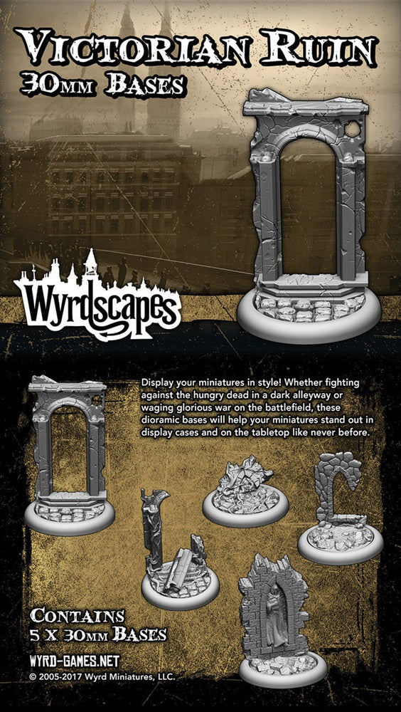 Wyrd Games: Wyrdscapes: Bases: Wyrdscapes Victorian 30MM - Miniature Figure