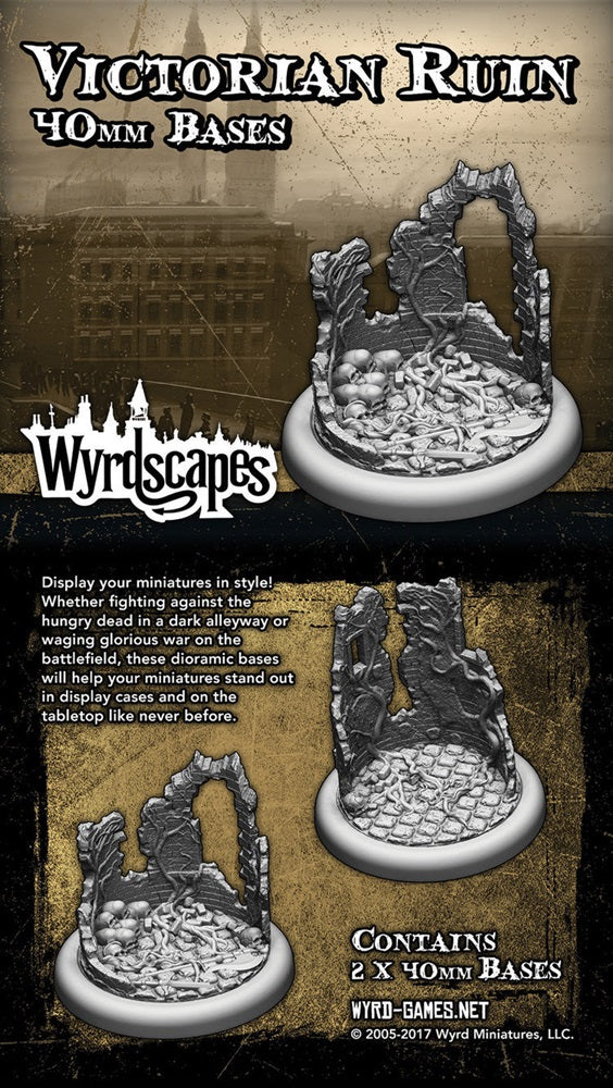 Wyrd Games: Wyrdscapes: Bases: Wyrdscapes Victorian 40mm - Miniature Figure