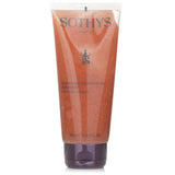 Exfoliating body scrub with sugar and volcanic rock powder, infused with invigorating citrus fragrance.