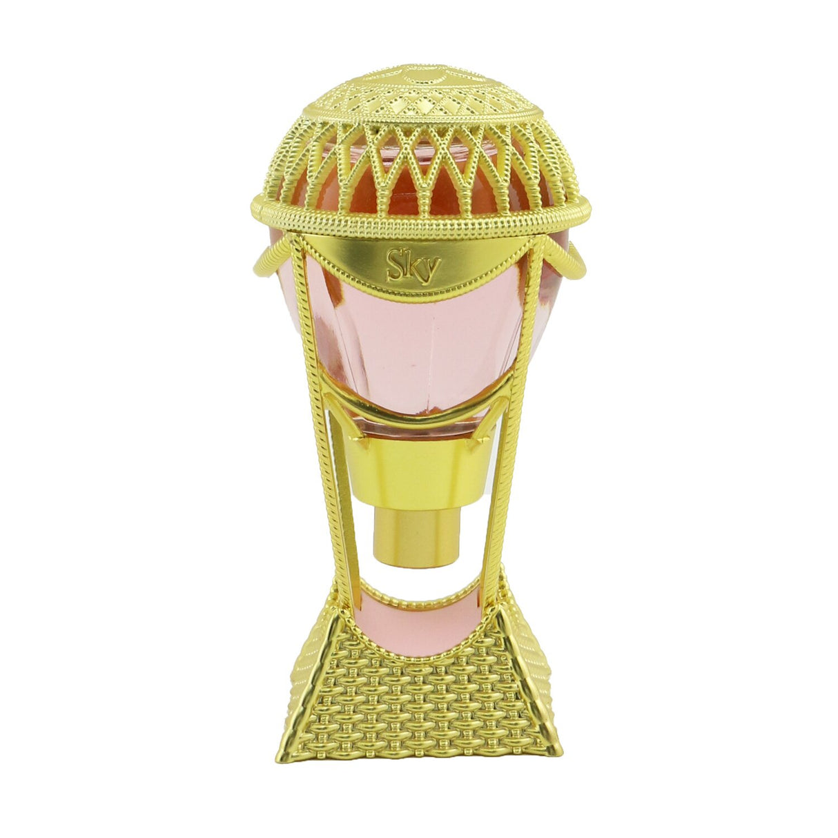 Anna Sui - Sky Eau De Toilette Spray in a golden hot air balloon-inspired bottle, featuring a floral fruity blend for spring and summer.