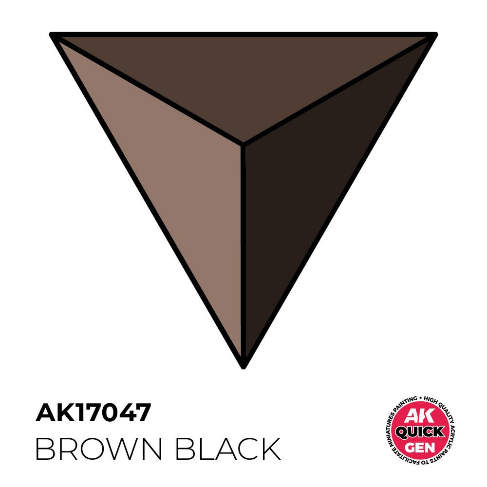 AK Interactive - Quick Gen - Brown Black 18 ml