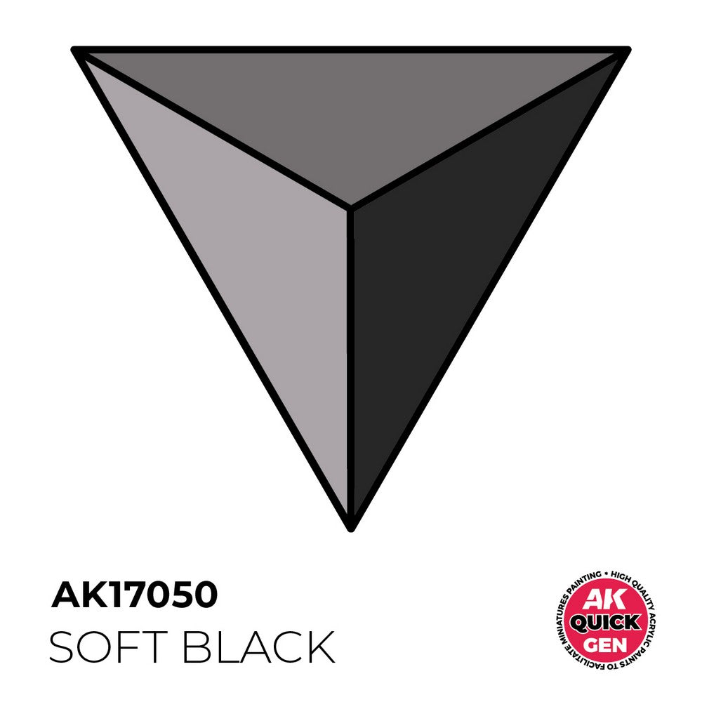 AK Interactive - Quick Gen - Soft Black 18 ml