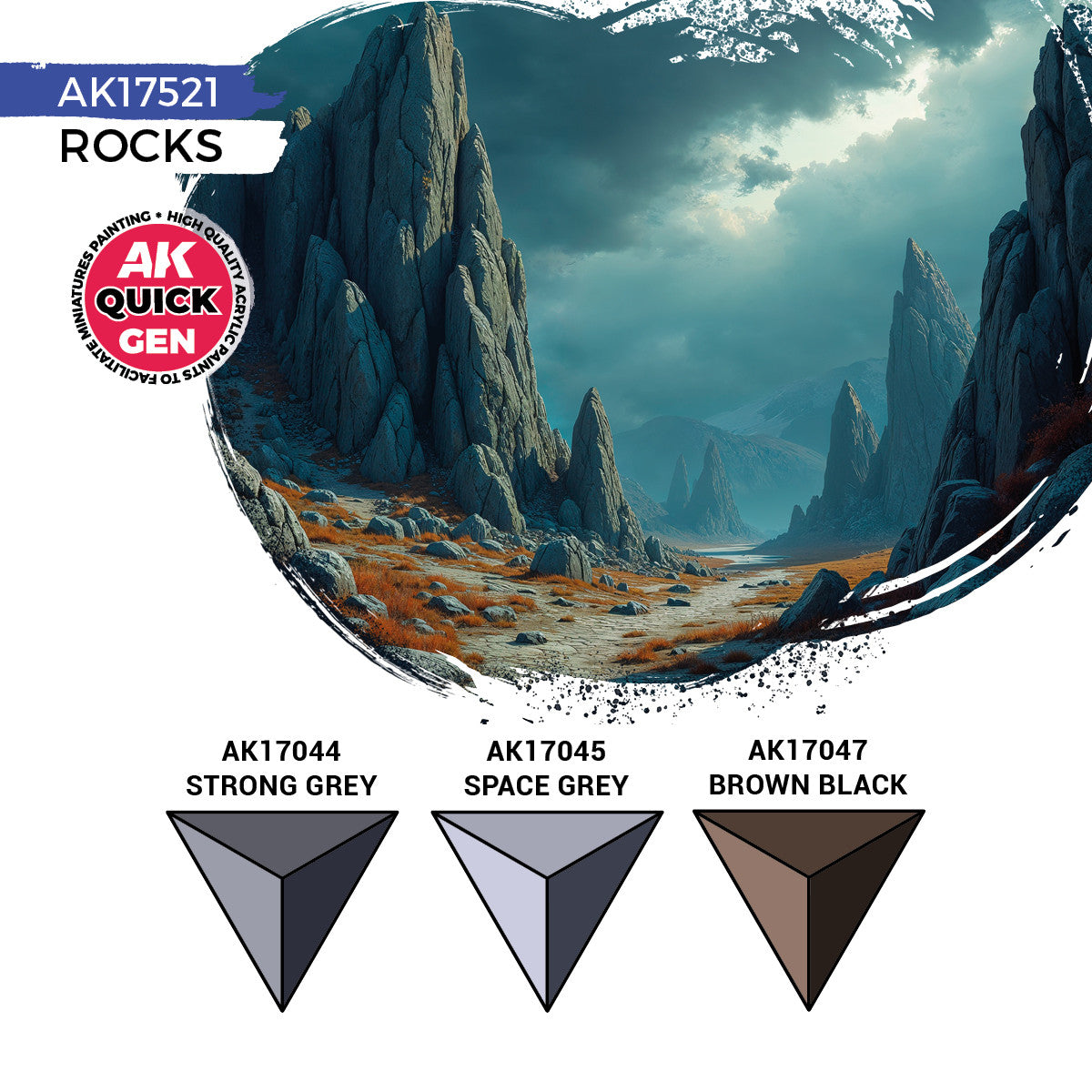 AK Interactive - Quick Gen - Rocks Set