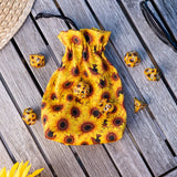 Q Workshop - Full Art - Sunflower - Dice Pouch
